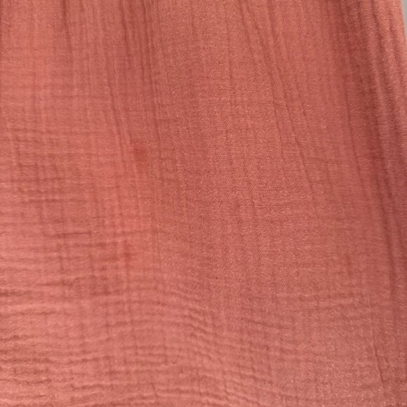 HM 100% COTTON GAUZE DRESS ROSE ORANGE 9-10 FLOWY ORGANIC CLASSIC DRIES FAST - Picture 12 of 15